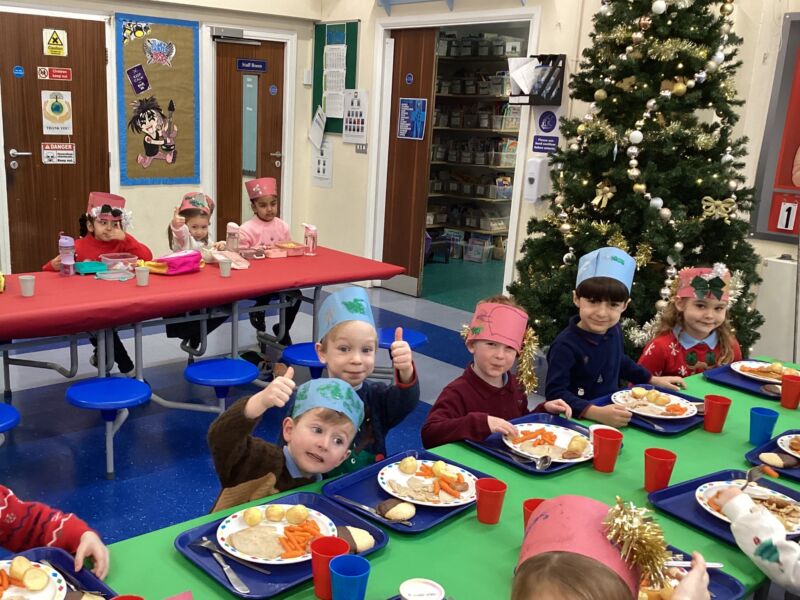 Image for the Tweet beginning: Reception enjoying their Christmas jumper